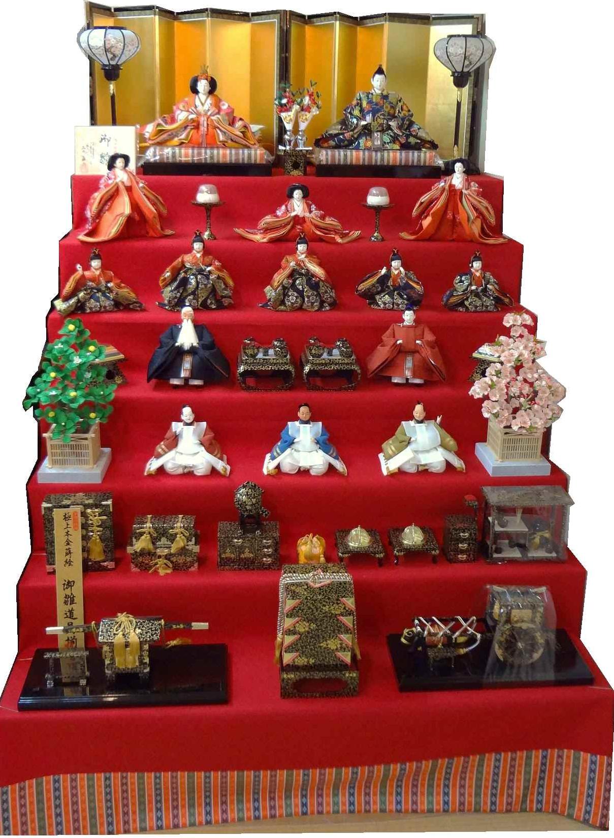 ひな人形 雛人形 七段 スチール 雛壇 ひな壇 - 雛人形・ひな祭り